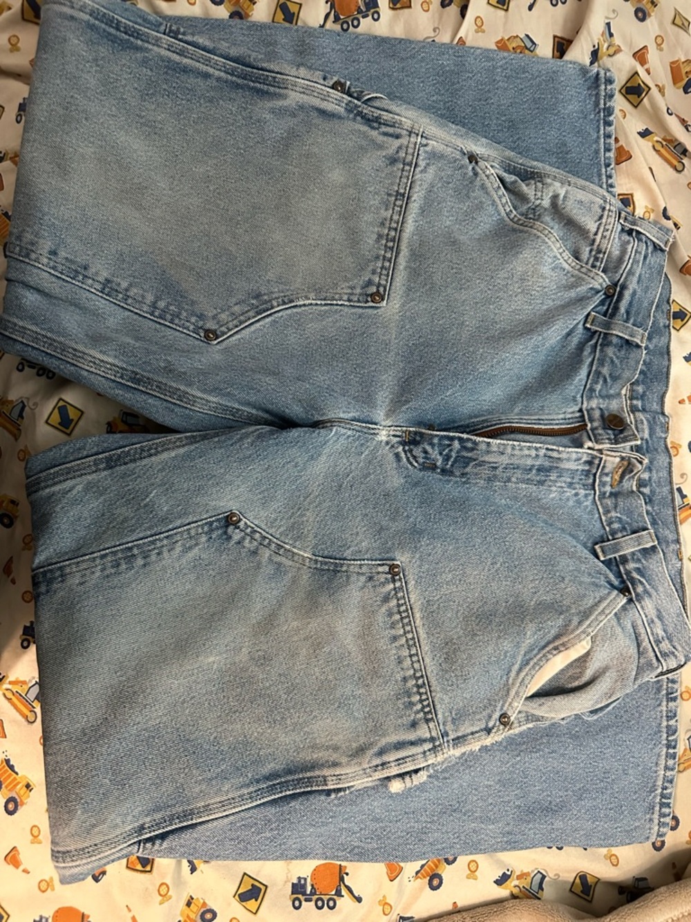 Carhartt Double knee Light Blue Relaxed Fit Work Jeans